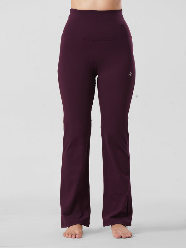 Active Flare Legging In Maroon